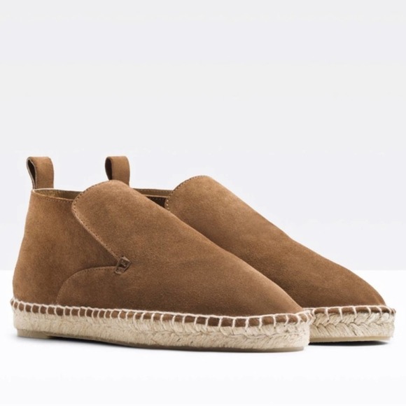 Vince Ronan Suede Leather Slip On Espadrille Loafer - Picture 1 of 15